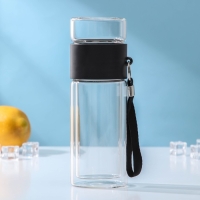 Термос стеклянный, заварник чайный &laquo;На ходу&raquo;, 250 мл, h=19 см, с двойными стенками