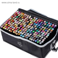 Маркеры для скетчинга двусторонние Mazari Fantasia, 240 цветов, (2 маркера-блендера)