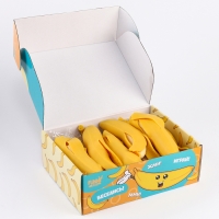 Игрушка-антистресс &laquo;Банан&raquo;, с пастой, в шоубоксе