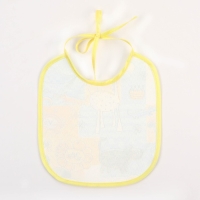 Нагрудник из нетканого полотна с ПВХ покрытием &laquo;Мультики&raquo;, цвет голубой, р-р. 20х22см