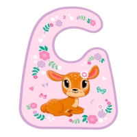 Нагрудник для кормления «Олененок» непромокаемый на липучке, с карманом Нагрудник для кормления «Олененок» непромокаемый на липучке, с карманом