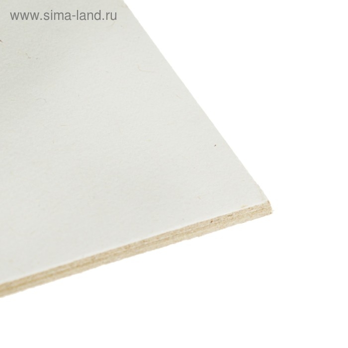 Картон переплётный (обложечный) 2.0 мм, 30 х 30 см, 1250 г/м2, белый