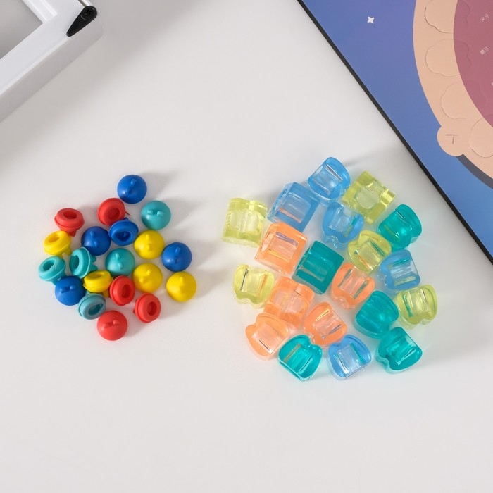 Фоторамка пластик 9х9 см "Молочные зубики" голубая 2х23х27 см