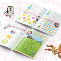 Набор книг &laquo;Напиши и сотри&raquo;, 3 шт. по 12 стр., А5, + 3 маркера, Маша и Медведь