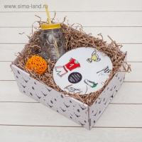 Кружка стеклянная с крышкой и трубочкой Доляна &laquo;Мяч&raquo;, 500 мл, цвет МИКС