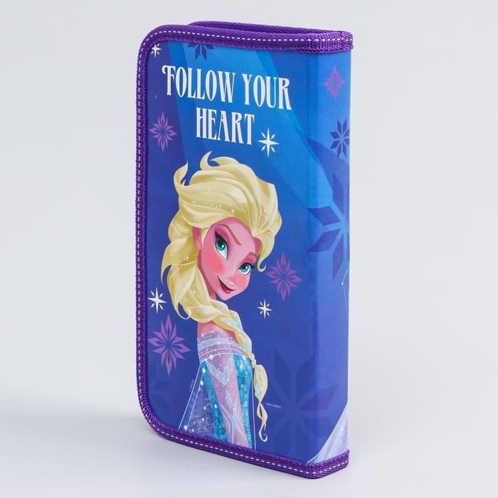 Пенал каркасный, 1 секция, 115х205х30 мм, ламинированный картон, Холодное сердце Пенал каркасный, 1 секция, 115х205х30 мм, ламинированный картон, Холодное сердце