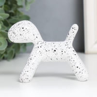 Сувенир полистоун "Собака" белый в крапинку 10х7,8х5,4 см Сувенир полистоун "Собака" белый в крапинку 10х7,8х5,4 см