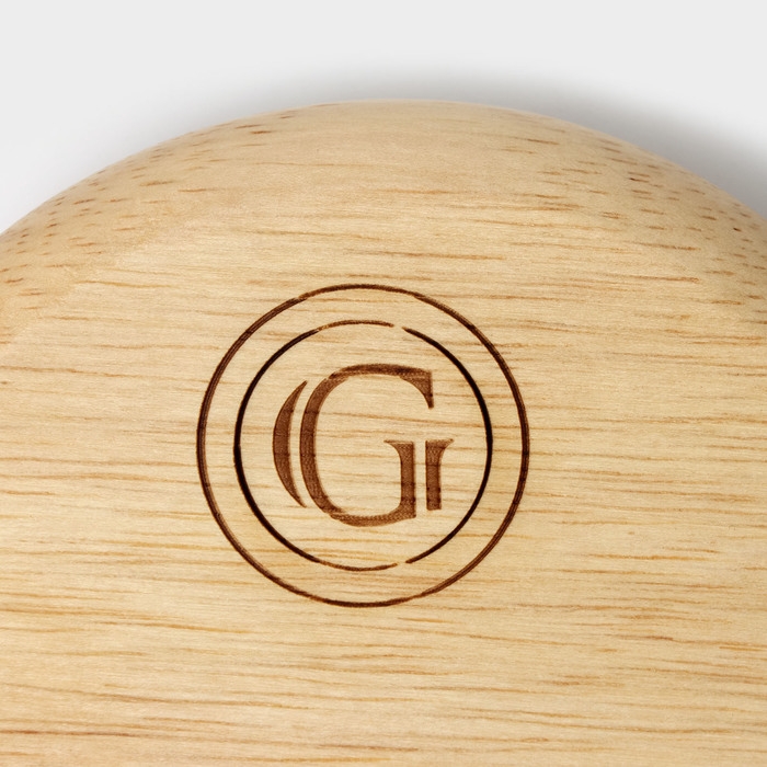 Подставка под ложку, 11,5&times;13,5&times;2,5 см, гевея