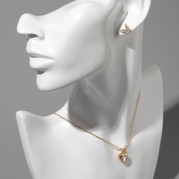 Гарнитур 5 предметов: серьги (4 пары), кулон «Минимал» сердечко, цвет золото, 40 см Гарнитур 5 предметов: серьги (4 пары), кулон «Минимал» сердечко, цвет золото, 40 см