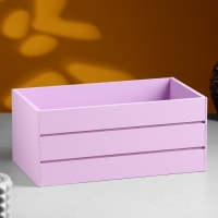 Кашпо деревянное 25х14х11 см Сиреневый Кашпо деревянное 25х14х11 см Сиреневый