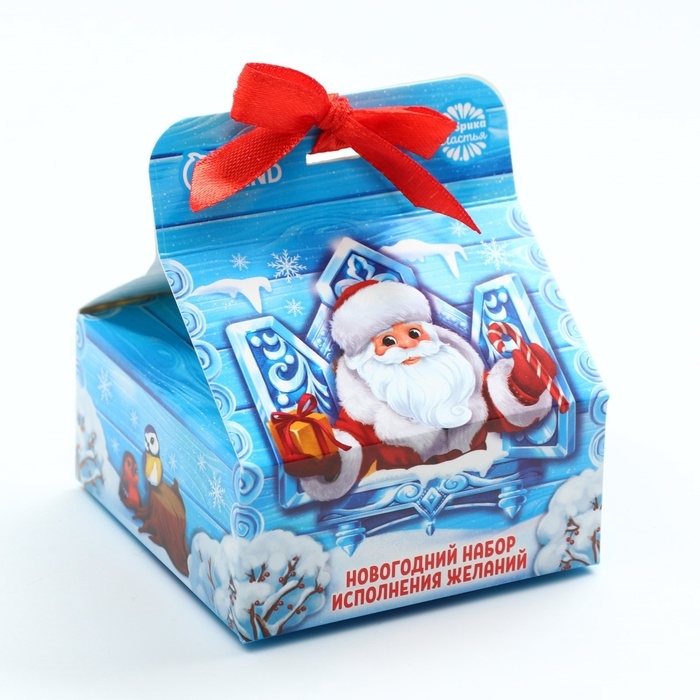 Набор: печенье с предсказанием, шоколад и бумажка для исполнения желаний &laquo;Дед Мороз&raquo;
