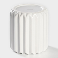 Банка керамическая для сыпучих продуктов Доляна &laquo;Золотое крыло&raquo;, 1,2 л, 12&times;21 см, керамическая, цвет белый