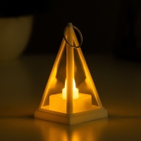 Ночник "Пирамидка" LED 1Вт 3хLR1103 белый 4,5х8х12,5см RISALUX Ночник "Пирамидка" LED 1Вт 3хLR1103 белый 4,5х8х12,5см RISALUX