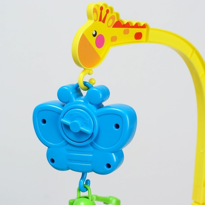 Мобиль музыкальный на кроватку &laquo;Бабочка. Малыш зоо&raquo;, заводной, Крошка Я