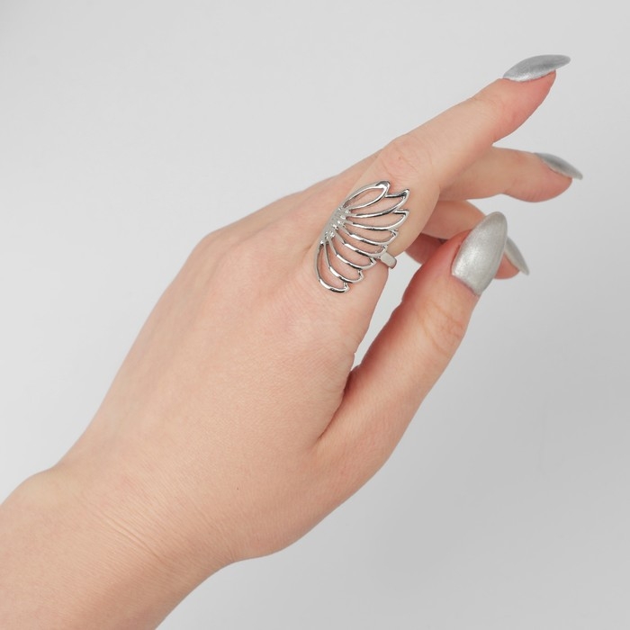 Кольцо «Крылья» сказочные, цвет серебро, безразмерное Кольцо «Крылья» сказочные, цвет серебро, безразмерное