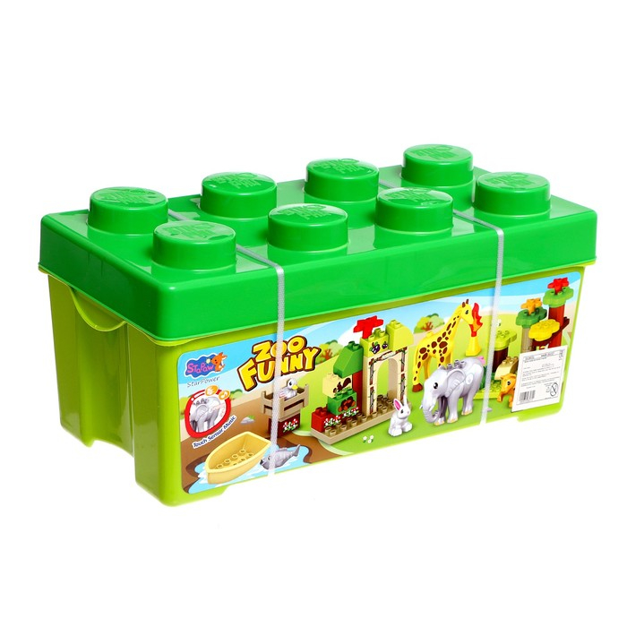 Конструктор &laquo;Забавный зоопарк&raquo;, 47 деталей