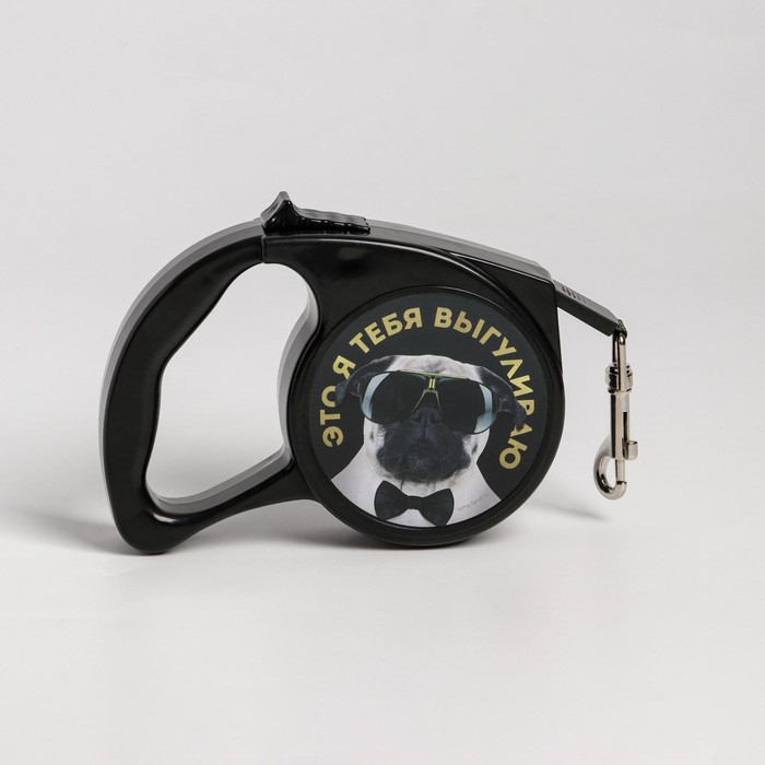 Рулетка &laquo;Это я тебя выгуливаю&raquo; 3 м, max=12 кг, чёрная