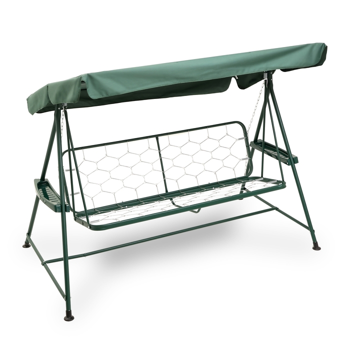 Садовые качели Садовые качели "Касабланка" зеленые, макс. нагрузка 250 кг, 150 х 220 х 120 см