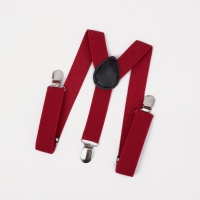 Подтяжки детские &laquo;Выбражулька&raquo;, ширина 2.5 см, бабочка, цвет красный