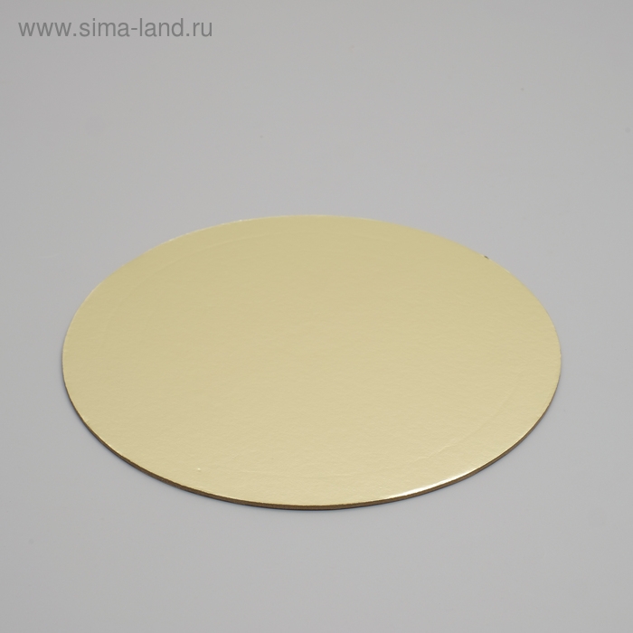 Подложка усиленная, золото - кофе, 26 см, 3,2 мм