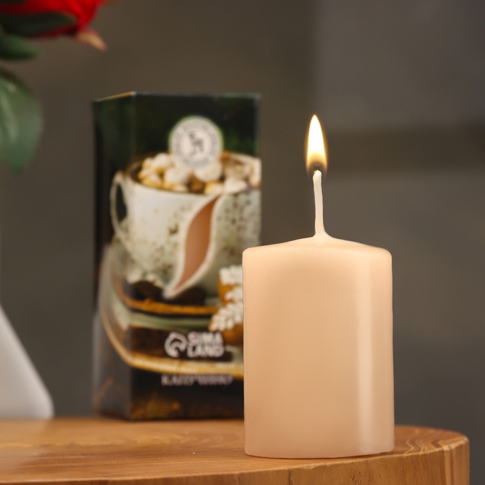 Свеча ароматическая Свеча ароматическая "Утренний кофе ", 4×6 см, в коробке