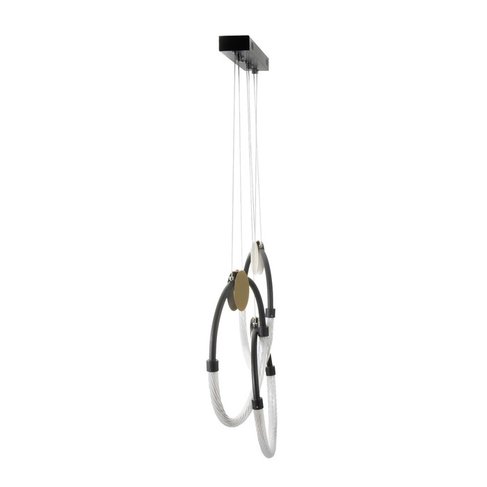 Светильник BayerLux "Олендал" LED 45Вт черно-золотой 62х5х44-150 см