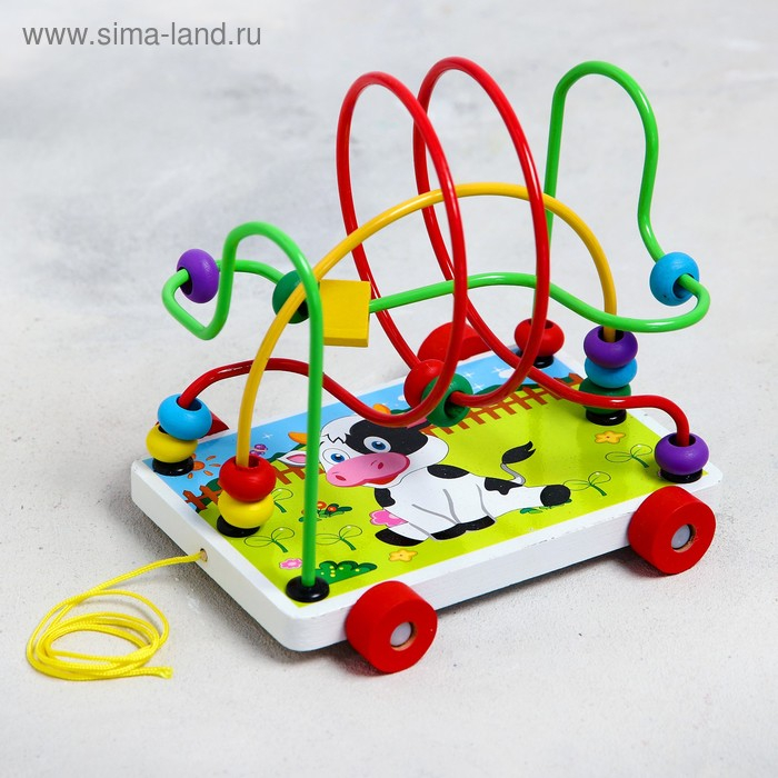 Лабиринт - серпантинка &laquo;Коровка&raquo;, на колесиках