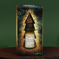 Свечи в стакане новогодние &laquo;Новый год: Исполнения желаний&raquo;,   набор, 2 шт., аромат ваниль