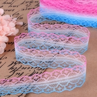 Кружево капроновое «Градиент», 28 мм × 10 ± 1 м, цвет розовый/голубой №5 Кружево капроновое «Градиент», 28 мм × 10 ± 1 м, цвет розовый/голубой №5