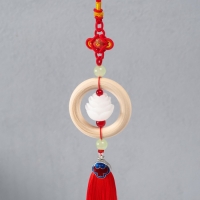 Подвеска пластик "Лотос" красная 2,5х5,5х35 см Подвеска пластик "Лотос" красная 2,5х5,5х35 см