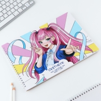 Скетчбук А4, 40 л. 100 г/м &laquo;Аниме&raquo;