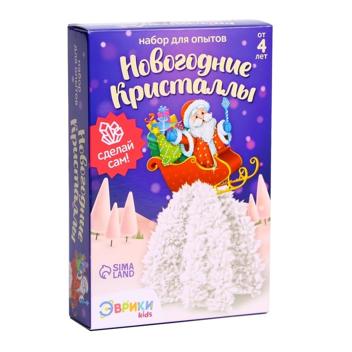 Набор для опытов «Чудесные кристаллы», сани Набор для опытов «Чудесные кристаллы», сани