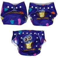 Трусики-подгузник, многоразовый &laquo;Совушка&raquo;, цвет фиолетовый, Крошка Я