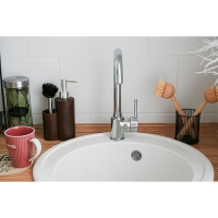 Щётка для посуды Доляна &laquo;Лотос&raquo;, круглая, 22 см