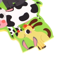 Мягкий пазл для малышей &laquo;Пирамидка: Животные фермы&raquo;, 5 деталей, Крошка Я