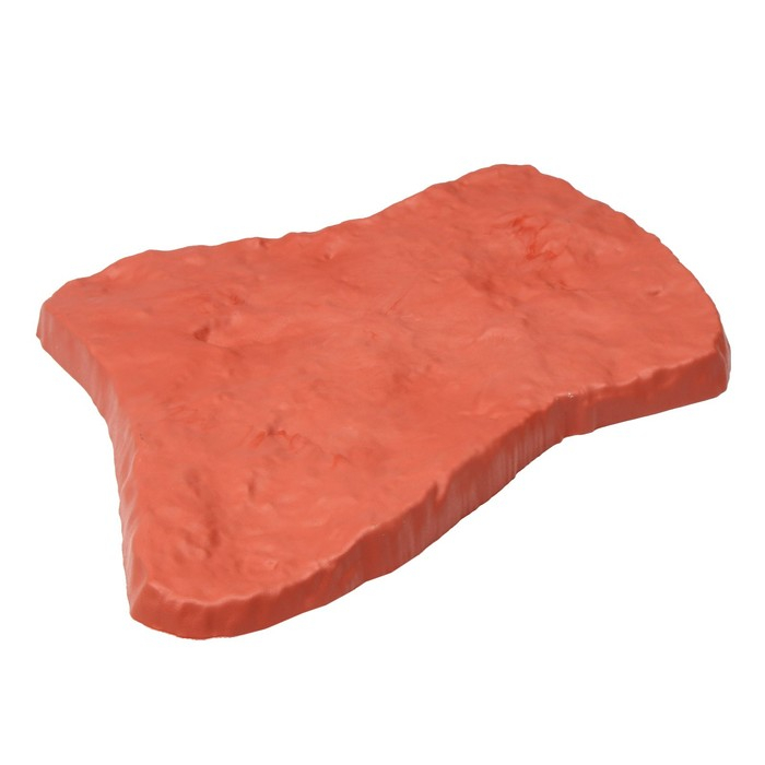 Модульное покрытие, 55 &times; 42 см, пластик, терракотовый, &laquo;Камень № 1&raquo;, 1 шт