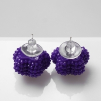 Серьги пластик &laquo;Карамель&raquo; звезда, цвет фиолетовый