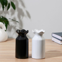 Ваза керамика настольная "Шона" d отв. 3 см 6,3х7х14 см, микс