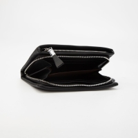 Кошелёк женский на молниях, цвет чёрный