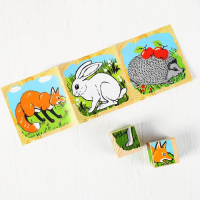 Кубики &laquo;Животные леса&raquo;, 9 элементов