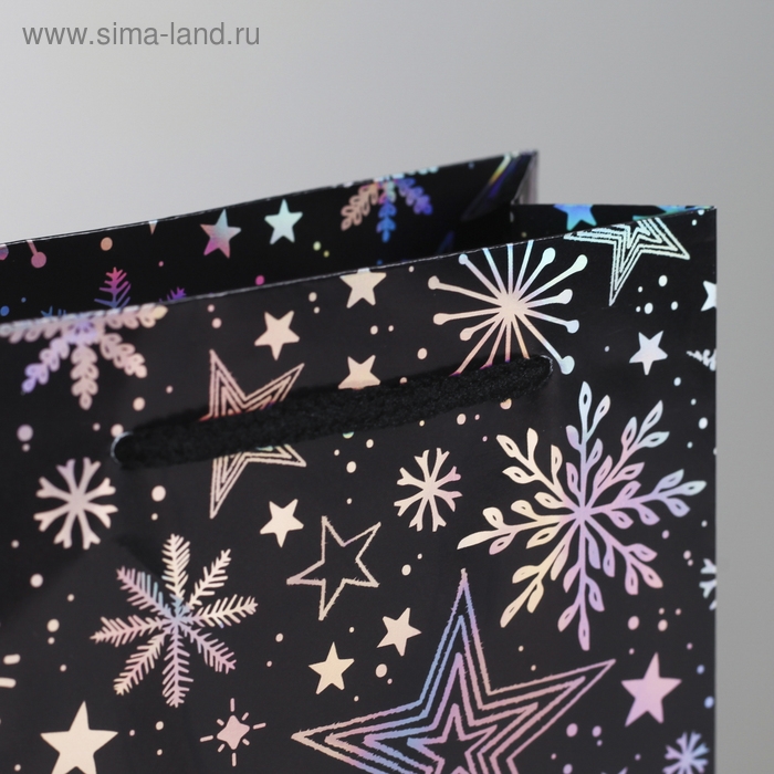 Пакет голографический вертикальный &laquo;Волшебного Нового года&raquo;, S 12 х 15 х 5.5 см, Новый год