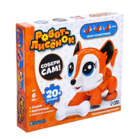 Робот &laquo;Лисёнок&raquo; Эврики, электронный конструктор, интерактивный: сенсорный, на батарейках, 20 деталей