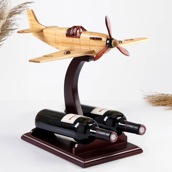 Мини-Бар/Подставка для бутылки Самолет, 39 х 39 х 41 см, бежевый Мини-Бар/Подставка для бутылки Самолет, 39 х 39 х 41 см, бежевый