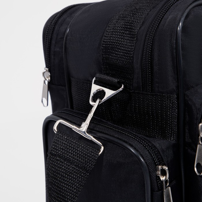 Сумка мужская «ЗФТС», цвет чёрный Сумка мужская «ЗФТС», цвет чёрный