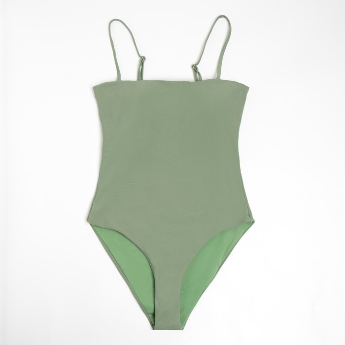 Купальник женский слитный Basic MINAKU цвет зелёный, размер 46 Купальник женский слитный Basic MINAKU цвет зелёный, размер 46