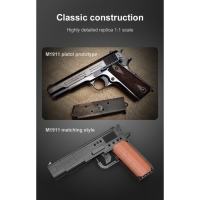 Конструктор Оружие Техно &laquo;Пистолет&raquo;, 332 детали, 6 пуль, стреляет