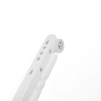 Роликовые направляющие ТУНДРА, L=400 мм, толщина 0,8 мм, белые, 2 шт.