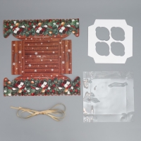 Коробка для капкейка &laquo;Тепла и уюта&raquo;, 16 х 16 х 10 см, Новый год