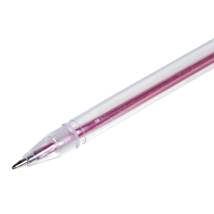 Набор гелевых ручек, 6 цветов, металлик, с блёстками, в блистере Набор гелевых ручек, 6 цветов, металлик, с блёстками, в блистере