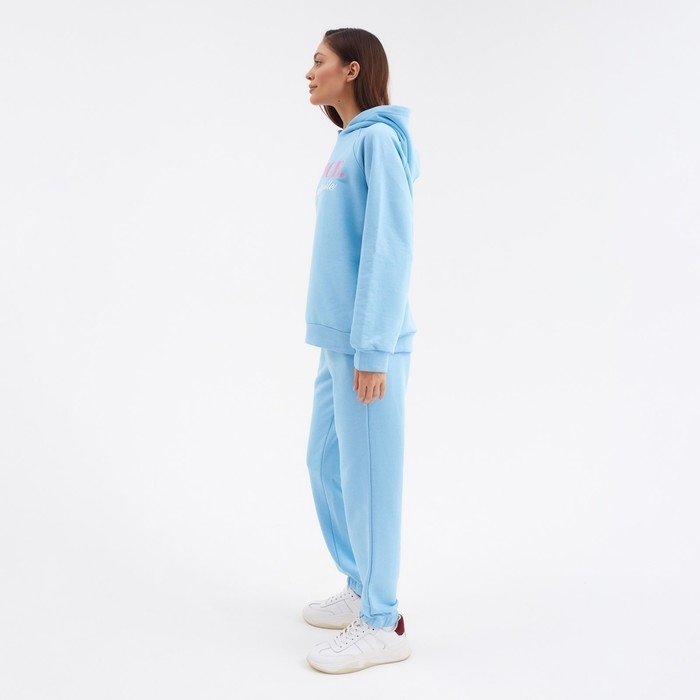 Костюм женский (толстовка и брюки) MIST Be nice, р. 52-54, голубой Костюм женский (толстовка и брюки) MIST Be nice, р. 52-54, голубой